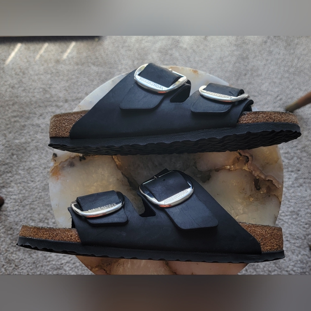 Birkenstock Size 10 Narrow Arizona Leather Big Buckle Sandals